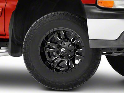 Fuel Wheels Sledge Gloss Black Milled 6-Lug Wheel; 17x9; 1mm Offset (99-06 Silverado 1500)