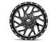 Fuel Wheels Triton Gloss Black Milled 6-Lug Wheel; 20x9; 1mm Offset (99-06 Silverado 1500)