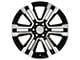 Denali Style Black Machined 6-Lug Wheel; 22x9; 24mm Offset (99-06 Silverado 1500)