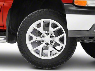 Honeycomb Style Chrome 6-Lug Wheel; 20x9; 27mm Offset (99-06 Silverado 1500)