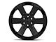 Rally Style Black 6-Lug Wheel; 22x9; 24mm Offset (99-06 Silverado 1500)