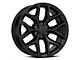 Snowflake Style Black 6-Lug Wheel; 22x9; 24mm Offset (99-06 Silverado 1500)