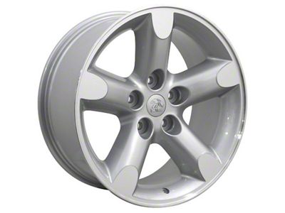 OE 5-Spoke Style Silver Machined 5-Lug Wheel; 20x9; 19mm Offset (02-08 RAM 1500, Excluding Mega Cab)