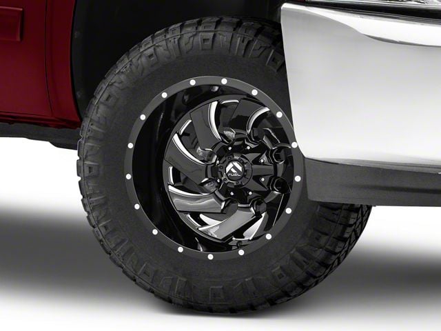 Fuel Wheels Cleaver Gloss Black Milled 6-Lug Wheel; 18x9; 20mm Offset (07-13 Silverado 1500)