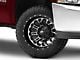 Fuel Wheels Crush Matte Black Machined 6-Lug Wheel; 20x9; 1mm Offset (07-13 Silverado 1500)