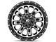 Fuel Wheels Crush Matte Black Machined 6-Lug Wheel; 20x9; 1mm Offset (07-13 Silverado 1500)