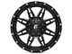 Fuel Wheels Lethal Satin Black Milled 6-Lug Wheel; 20x10; -24mm Offset (07-13 Silverado 1500)