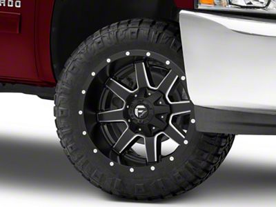 Fuel Wheels Maverick Matte Black Milled 6-Lug Wheel; 24x10; 20mm Offset (07-13 Silverado 1500)