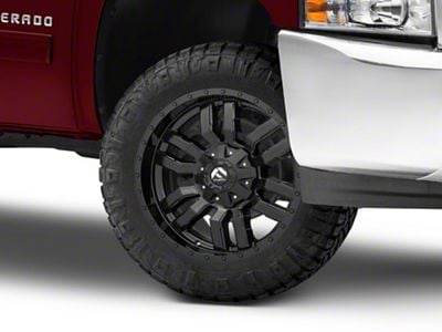 Fuel Wheels Sledge Matte Black 6-Lug Wheel; 20x9; 1mm Offset (07-13 Silverado 1500)