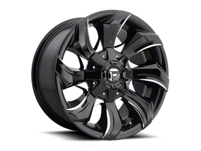 Fuel Wheels STRYKR Gloss Black Milled 6-Lug Wheel; 17x9; 20mm Offset (07-13 Silverado 1500)