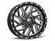 Fuel Wheels Triton Gloss Black Milled 6-Lug Wheel; 20x9; 1mm Offset (07-13 Silverado 1500)