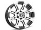 Raceline Raptor Black Machined 6-Lug Wheel; 18x9; -6mm Offset (07-13 Silverado 1500)