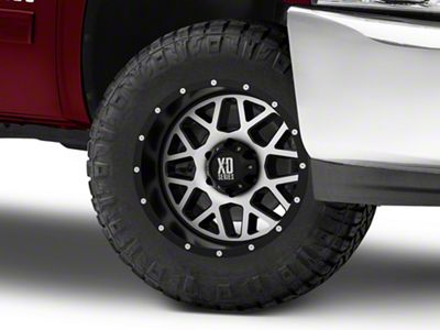 XD Grenade Satin Black Machined 6-Lug Wheel; 18x9; -12mm Offset (07-13 Silverado 1500)