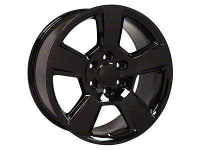 Tahoe Style Black 6-Lug Wheel; 20x9; 27mm Offset (07-13 Silverado 1500)