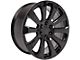 High Country Style Black 6-Lug Wheel; 22x9; 28mm Offset (14-18 Silverado 1500)