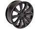 High Country Style Black 6-Lug Wheel; 22x9; 28mm Offset (14-18 Silverado 1500)