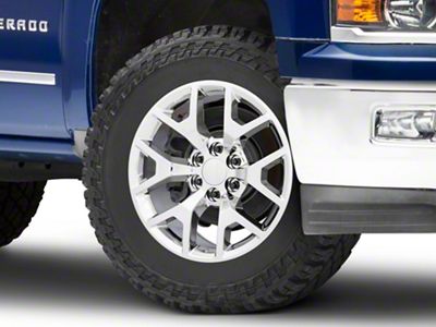 Honeycomb Style Chrome 6-Lug Wheel; 20x9; 27mm Offset (14-18 Silverado 1500)