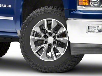 RST Style Gunmetal Machined 6-Lug Wheel; 20x9; 28mm Offset (14-18 Silverado 1500)