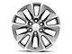 RST Style Gunmetal Machined 6-Lug Wheel; 20x9; 28mm Offset (14-18 Silverado 1500)