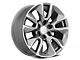 RST Style Gunmetal Machined 6-Lug Wheel; 20x9; 28mm Offset (14-18 Silverado 1500)