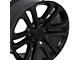 Sierra Style Black 6-Lug Wheel; 20x9; 31mm Offset (19-24 Sierra 1500)