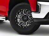 Black Rhino Shrapnel Gloss Black Milled 6-Lug Wheel; 17x9.5; 12mm Offset (19-22 Silverado 1500)