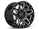 Black Rhino Shrapnel Gloss Black Milled 6-Lug Wheel; 17x9.5; 12mm Offset (19-22 Silverado 1500)