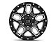 Black Rhino Shrapnel Gloss Black Milled 6-Lug Wheel; 17x9.5; 12mm Offset (19-22 Silverado 1500)