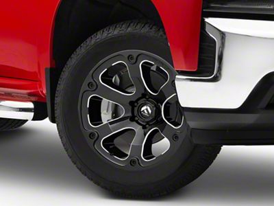 Fuel Wheels Beast Gloss Black Milled 6-Lug Wheel; 20x9; 20mm Offset (19-24 Silverado 1500)