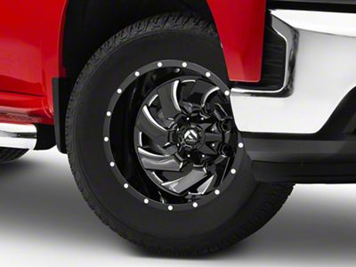 Fuel Wheels Cleaver Gloss Black Milled 6-Lug Wheel; 18x9; -12mm Offset (19-25 Silverado 1500)