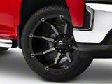 Fuel Wheels Coupler Matte Black Machined 6-Lug Wheel; 20x9; 1mm Offset (19-24 Silverado 1500)