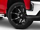 Fuel Wheels Coupler Matte Black Machined 6-Lug Wheel; 20x9; 1mm Offset (19-24 Silverado 1500)