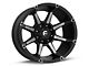 Fuel Wheels Coupler Matte Black Machined 6-Lug Wheel; 20x9; 1mm Offset (19-24 Silverado 1500)