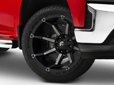Fuel Wheels Coupler Matte Black Machined 6-Lug Wheel; 20x9; 20mm Offset (19-24 Silverado 1500)