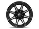 Fuel Wheels Coupler Matte Black Machined 6-Lug Wheel; 20x9; 20mm Offset (19-24 Silverado 1500)