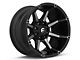 Fuel Wheels Coupler Matte Black Machined 6-Lug Wheel; 20x9; 20mm Offset (19-24 Silverado 1500)