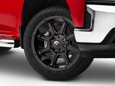 Fuel Wheels Coupler Gloss Black 6-Lug Wheel; 20x10; -18mm Offset (19-25 Silverado 1500)