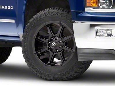 Fuel Wheels Coupler Gloss Black 6-Lug Wheel; 20x9; 1mm Offset (19-25 Silverado 1500)