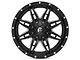Fuel Wheels Lethal Satin Black Milled 6-Lug Wheel; 20x10; -24mm Offset (19-24 Silverado 1500)