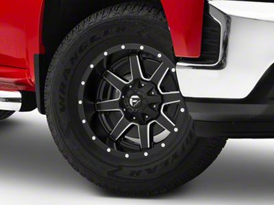 Fuel Wheels Maverick Matte Black Milled 6-Lug Wheel; 17x9; 1mm Offset (19-24 Silverado 1500)