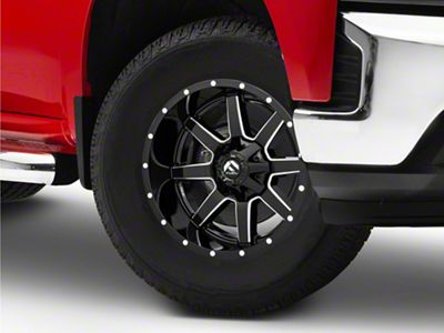 Fuel Wheels Maverick Gloss Black Milled 6-Lug Wheel; 17x9; 1mm Offset (19-24 Silverado 1500)