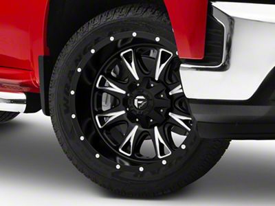 Fuel Wheels Throttle Matte Black Milled 6-Lug Wheel; 20x10; -12mm Offset (19-25 Silverado 1500)