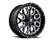 Fuel Wheels Titan Gloss Black Milled 6-Lug Wheel; 20x9; 1mm Offset (19-24 Silverado 1500)
