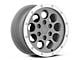 Gen1 Raptor Beadlock Style Charcoal 6-Lug Wheel; 17x8.5; 34mm Offset (21-25 F-150)