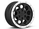 Gen1 Raptor Beadlock Style Matte Black 6-Lug Wheel; 17x8.5; 34mm Offset (21-24 F-150)