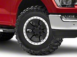 Gen2 Raptor Beadlock Style Matte Black 6-Lug Wheel; 17x8.5; 34mm Offset (21-25 F-150)