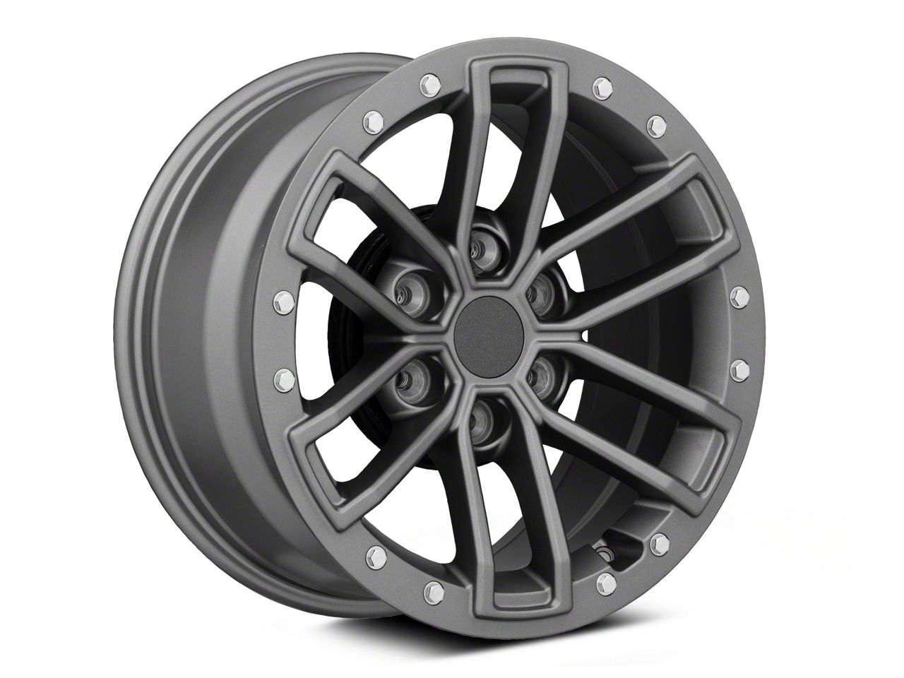 F 150 Raptor Beadlock Style Charcoal 6 Lug Wheel 17x85 34mm Offset 21 25 F 150 Free Shipping 8171