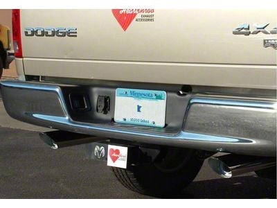 Aluminized Deep-Tone Dual Exhaust System with Painted Blunt Tips; Rear Exit (02-05 3.7L RAM 1500)