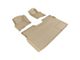 3D MAXpider KAGU Series All-Weather Custom Fit Front and Rear Floor Liners; Tan (09-10 F-150 SuperCrew w/ Single Floor Post)