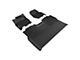 3D MAXpider Maxtrac Series All-Weather Custom Fit Front and Rear Floor Liners; Black (15-24 F-150 SuperCrew)